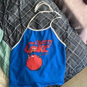 Cherry coke halter top
